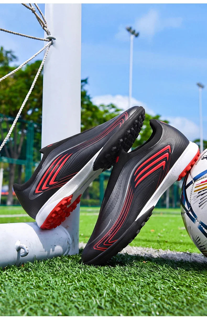 Nouvelles chaussures de football pour hommes TF/FG, chaussures de football professionnelles de haute qualité, chaussures de futsal unisexes pour femmes, vente chaude, crampons ultralégers, baskets.