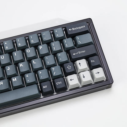 KBDiy 174 Tasten/Set PBT GMK Apollo Tastenkappen, Double-Shot, minimalistisches ISO-Cherry-Profil, für mechanische Gaming-Tastaturen, Tastenkappen für MX