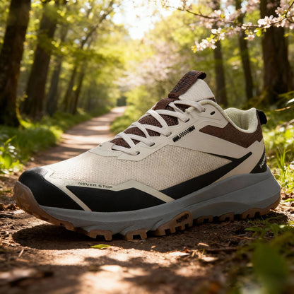 Baasploa Men Hiking Sneakers Outdoor Fashion Lightweight Breathable Shoes Male Casual Anti-Skid Wear-Resistant Climbing Shoes