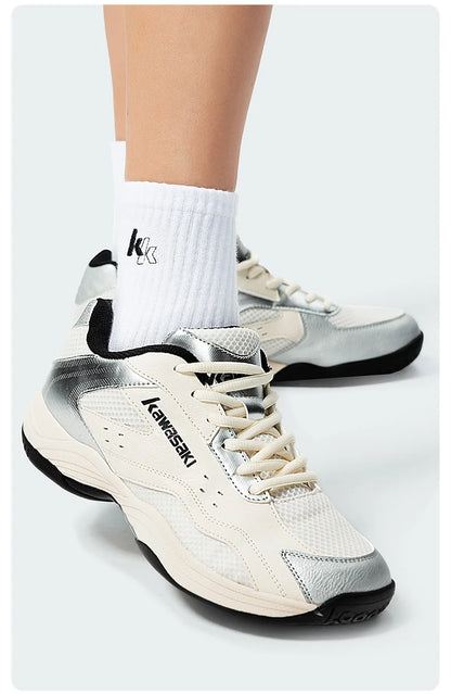 Kawasaki čevlji, moški športni copati K1B50-C32023 in C32011 s tehnologijo Anti Twist, profesionalni čevlji za namizni tenis in badminton, moški športni copati