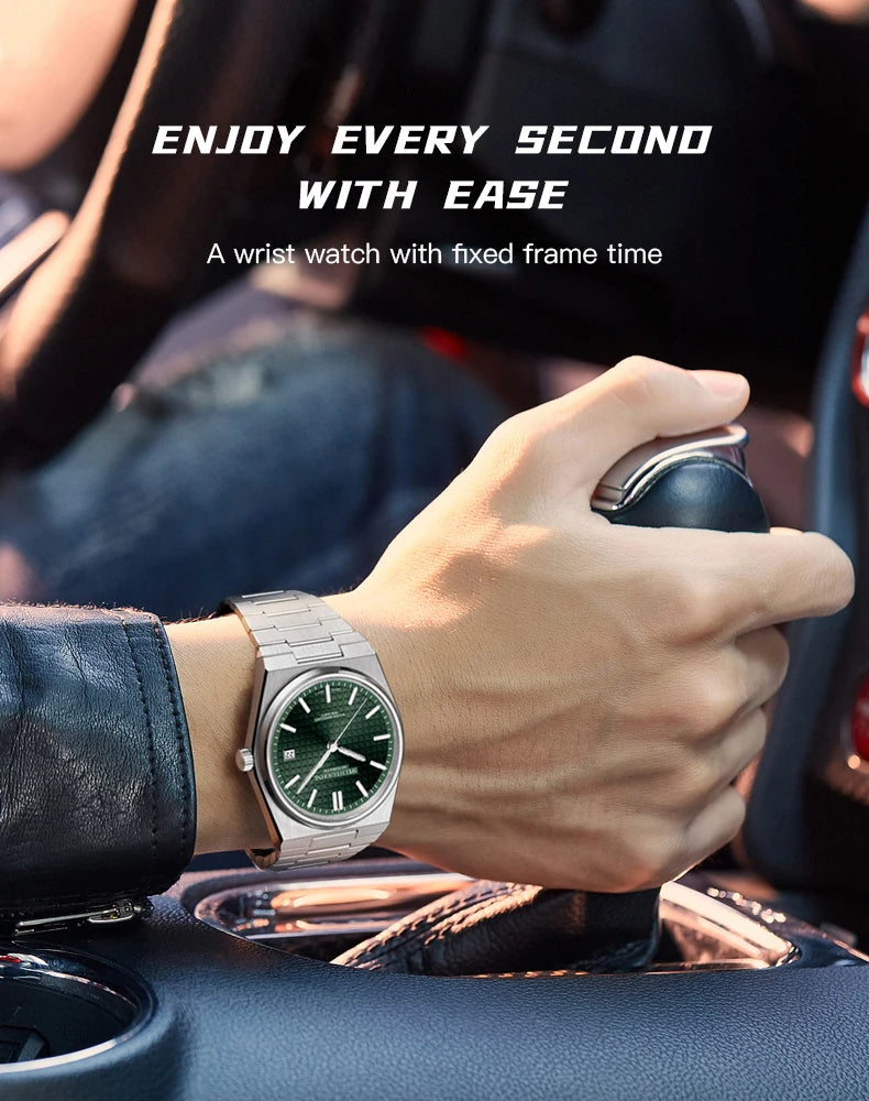 SPECHT&SOHNE New 37MM Men's Watches Luxury Automatic Watch For Men Rose Gold Stainless Steel Mechanical Wristwatch Waterproof