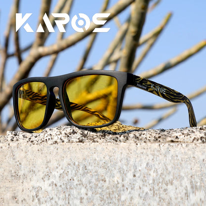 KAROS Polarized Sunglasses Unisex Car Driver Anti-Glare Goggles Outdoor for travel fishing beach UV400 eyeglasses