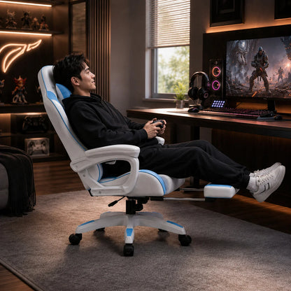 AOLIVIYA Gaming Reclining Office Chair Home Computer Rotating Lifting Backrest Internet Cafe E Sports Game Seat With Footrest