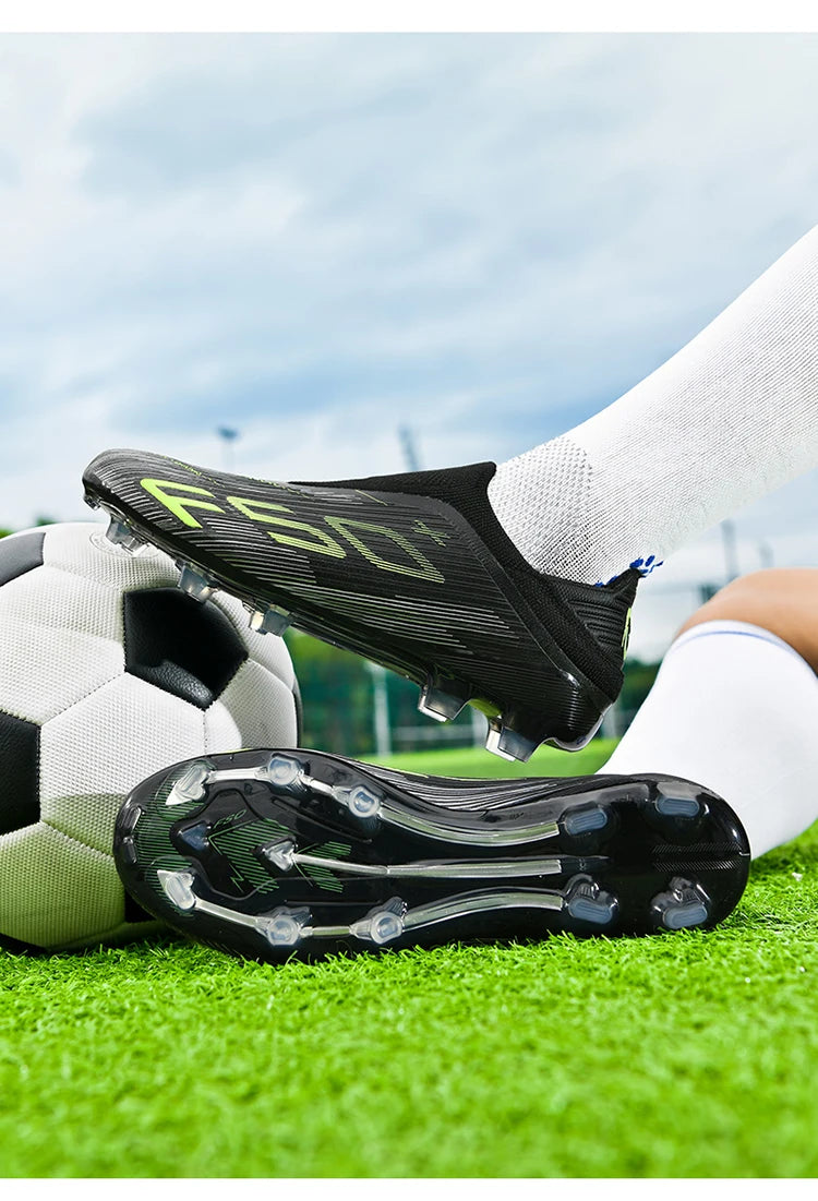 Moški nogometni čevlji za travo s špicami za futsal, udobni čevlji za umetno travo, športni ultralahki FG čevlji, protizdrsni čevlji za notranjo uporabo za odrasle