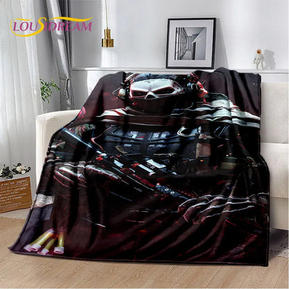 COD 3D, manta suave de felpa para gamers de Call of Duty, manta de franela para sala de estar, dormitorio, camas, sofá y oficina