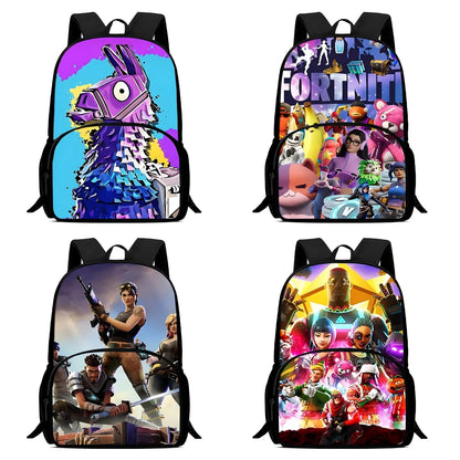 Mochilas Infantis Classic Game FortniteS para Rapazes e Raparigas, Presente de Aniversário para Estudantes, Mochilas Escolares de Grande Capacidade, Duráveis para Campismo