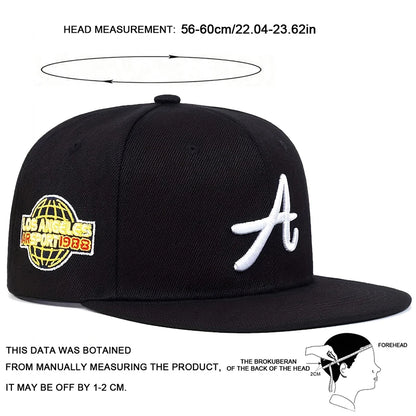 Unisex Gothic Letter Embroidery Hip-hop Hats Spring and Autumn Outdoor Adjustable Casual Hats Sunscreen Hat