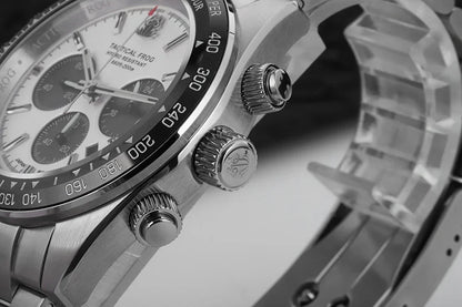 Tactical Frog Quartz Watch VS75 Solar Chronograph Sapphire 200m Waterproof Luxury Watch Luminous Quartz Movement 41mm Mens Watch