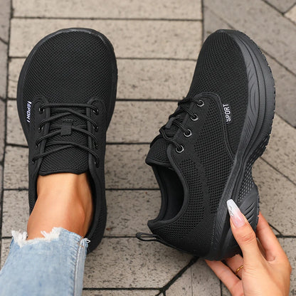 Zapatillas de running para mujer: transpirables, cómodas, para actividades al aire libre y acampada; zapatillas minimalistas con horma ancha y suela blanda, tipo tenis.