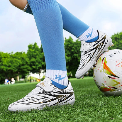 Nouvelles chaussures de Football enfants antidérapant société crampons chaussures de Football enfants salle terrain de Football bottes rapide professionnel Sneaker28-39