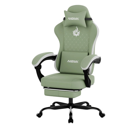 Gaming Chair High Back Ergonomic Computer Chair With Footrest Reclining Adult Comfortable Office Chair 