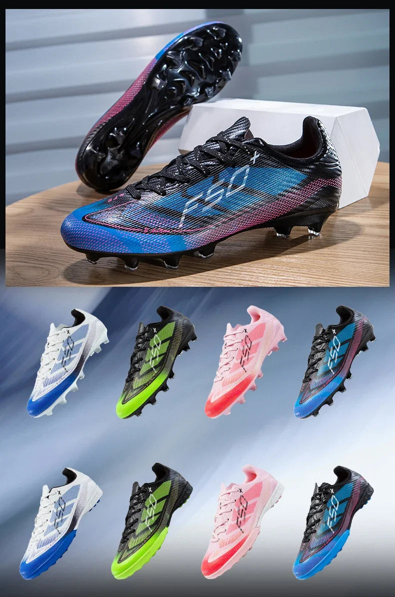 Nouvelles chaussures de football pour hommes, chaussures de sport d'extérieur, chaussures d'entraînement, chaussures de football antidérapantes, baskets professionnelles ultralégères unisexes