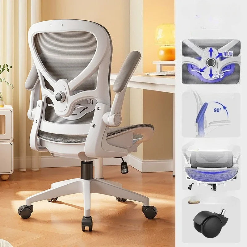 Racing Style Gaming Chair Ergonomic Office Chair with 3D Lumbar Support, Adjustable Recliner, Mesh Backrest, Thick Padding, Swivel Computer Chair