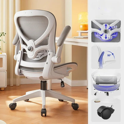 Racing Style Gaming Chair Ergonomic Office Chair with 3D Lumbar Support, Adjustable Recliner, Mesh Backrest, Thick Padding, Swivel Computer Chair