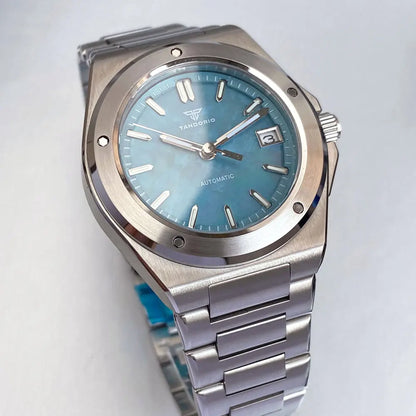 Tandorio 200M Diving 40mm Black White Shell Dial Lume NH35 Automatic Men Watch Sapphire Glass Stainless Steel Bracelet 2025