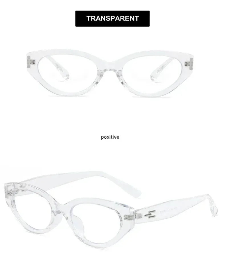EYORA Vintage Cat Eye Reading Glasses Women Anti Blue Ray Myopia Eyewear Photochromic Progressive Prescription Optical Glasses