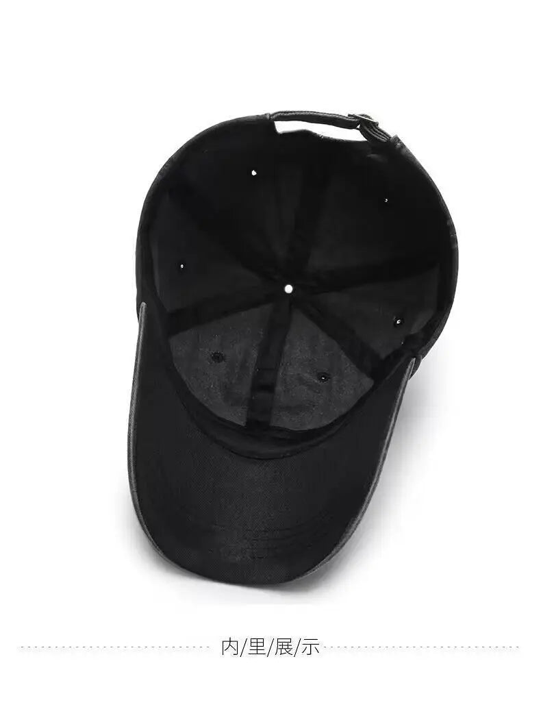 One Piece Men Washed Baseball Cap Unisex Retro Hip-hop Peak Caps Anime Luffy Male Outdoor Trucker Hat Travel Sunscreen Sunhat
