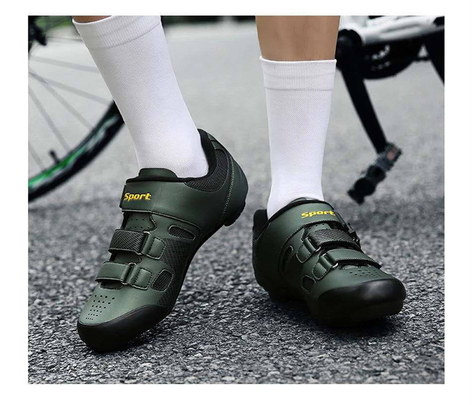 Pantofi de ciclism pentru bărbați fără crampoane, pantofi MTB pentru pedale plate, pantofi de viteză din cauciuc antiderapant pentru biciclete de șosea, adidași de curse pentru femei pentru biciclete montane