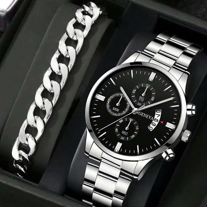 Fashion Men Watch Luxury Calendar Quartz Wrist Watch Business Watches Man Clock Male Bracelet Wristwatch