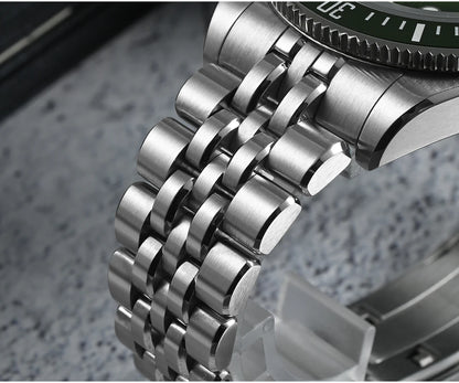 San Martin 40mm Men's Luxury Diver Watch Miyota 9015 Enamel Sunburst Dial Automatic Mechanical Wristwatch Waterproof 200m SN0148