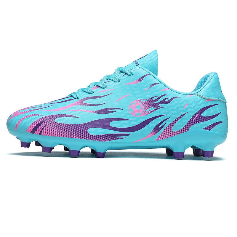 Men Professional Football Boots Cleats Boys Soccer Shoes Ankle Support Cleats Youth Outdoor Match Training Sneakers Non-slip.