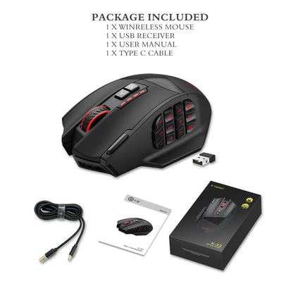 E-YOOSO X-33 RGB Gaming Mouse 16000 DPI Wired USB Gaming Mouse with 18 Programmable Buttons for PC & Laptop