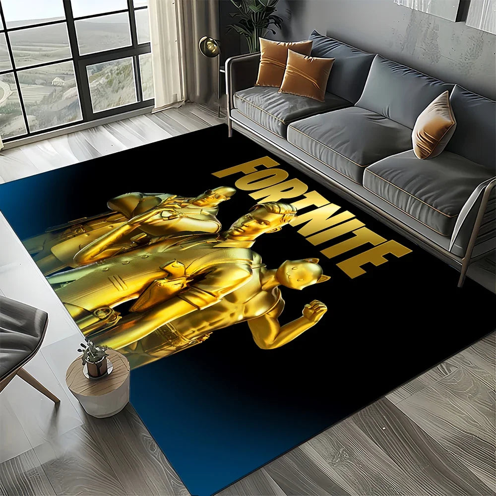 2025 Games 3D F-Fortnite Cartoon Carpet Rug for Living Room Bedroom Home Sofa Decoration,Kids play Area Rug Non-slip Floor Mat