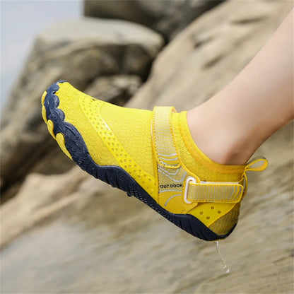 Kids Aqua Shoes Summer Beach Five Fingers Barefoot Water Shoes Swimming Lightweight Non-slip Seaside River Children Sneakers