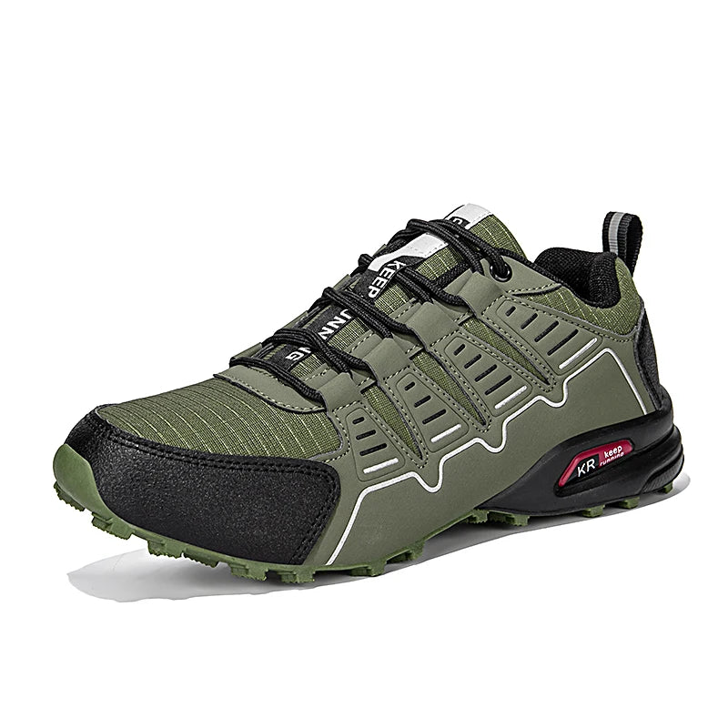Men's Hiking Shoes Waterproof All-Terrain Outdoor Sneakers Non-Slip for Trekking Camping Tactical Training Outdoor Cycling