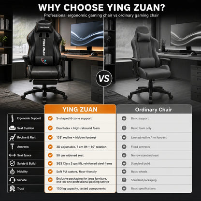 AOLIVIYA Modern Light Ergonomic Gaming Computer Chair Reclining For College Students Men Dormitory Home Office Study Room Seat