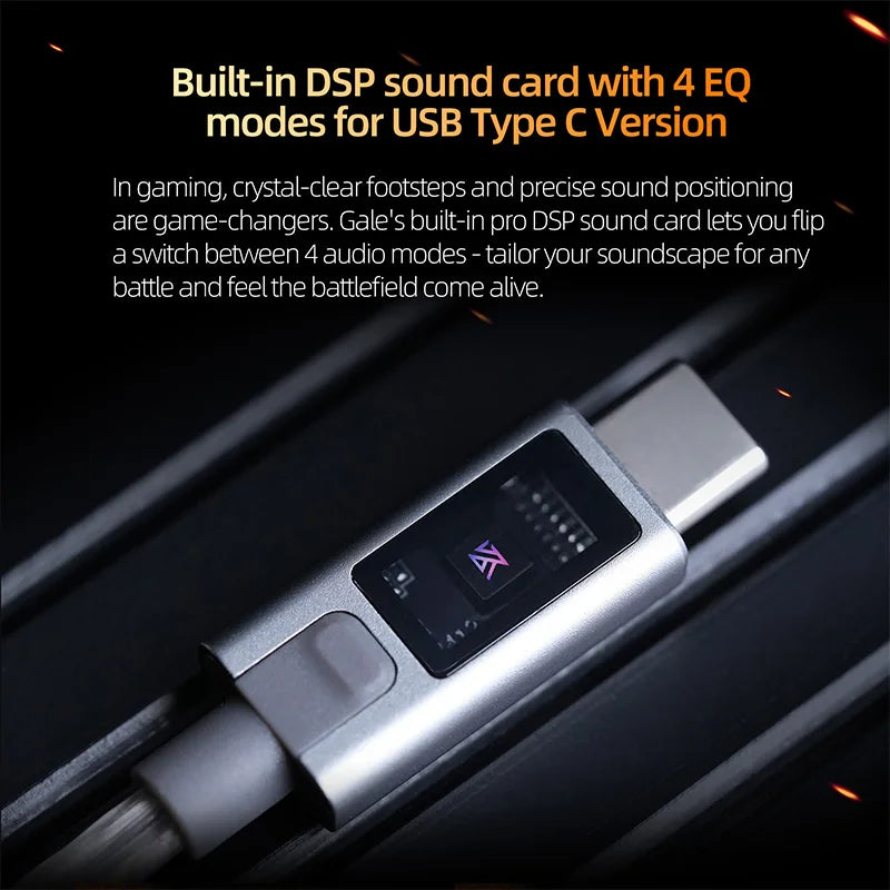 Auriculares IEM Gaming KZ Gale – Monitor In-Ear HiFi con driver superlineal y cable desmontable de 2 pines chapado en plata