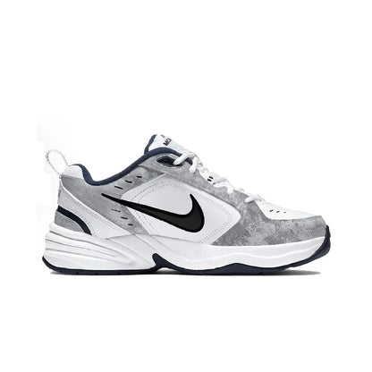 Personalizované tenisky Nike Air Monarch 4 „Misty Night Blue Star“ – klasické retro pánské běžecké boty