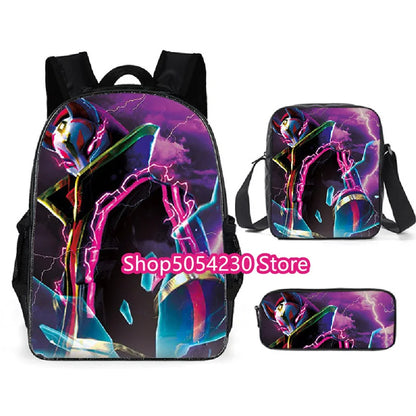 Fortnited 3-teiliges Rucksack-Set für Jungen – Victory Game, 16 Zoll, wasserabweisender Vorschul-Rucksack, cooler Grundschulrucksack