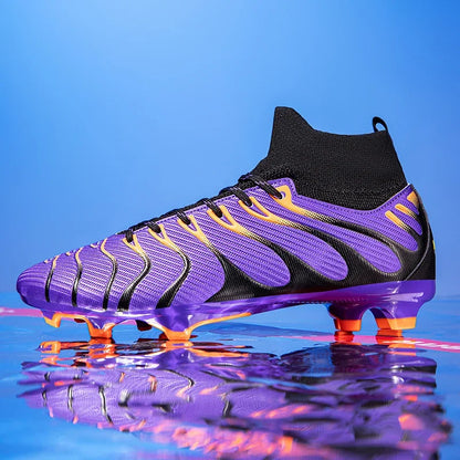 Herren-Fußballschuhe Sport FG/TF Outdoor-Fußballschuhe Training Jungen Wettkampf rutschfest mit langen Stollen Hallen-Futsal bequem