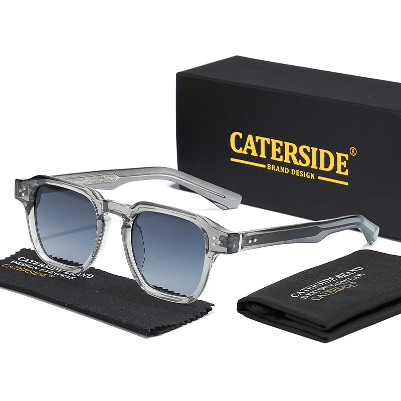 CATERSIDE Classic Square Sunglasses Men Core Insert Temple Luxury Brand Sun Glasses Women Travel Beach Party Festival Gifts