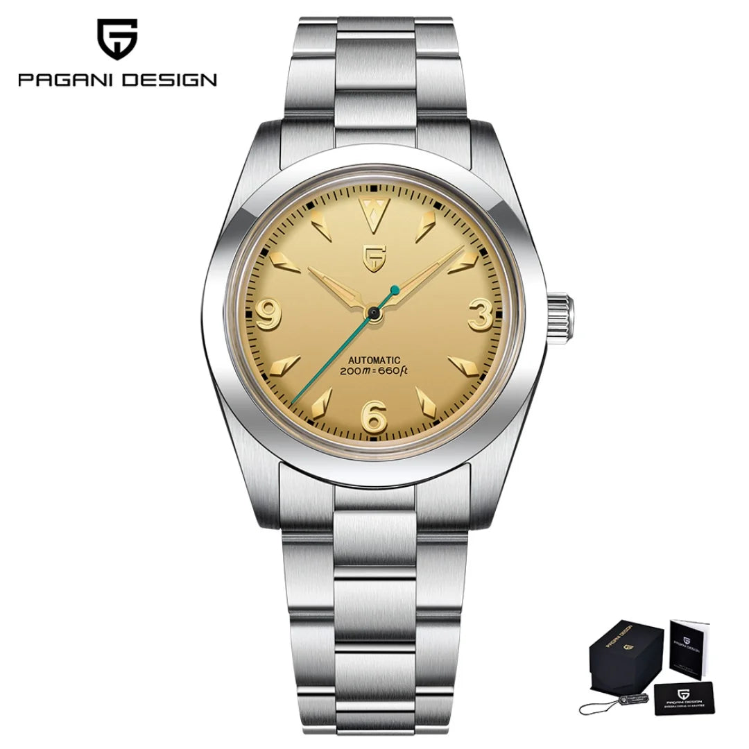 2024 NEW PAGANI DESIGN Sports Men's Automatic Mechanical Wristwatch Japan NH35A Stainless Steel Simple 200M Waterproof Montre Homme