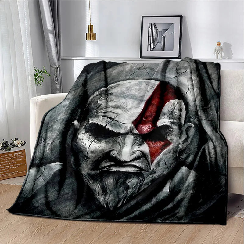 29 Style Kratos God of War Games Cartoon Blanket,Soft Throw Blanket for Home Bedroom Bed Sofa Picnic Travel Office Cover Gifts