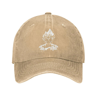 Produit gaming premium Fraquane Dragon Ball Z Goku DBZ Unisex Style Baseball Caps Saiyan Distressed Denim Hats Cap Retro Workouts Unstructured Soft Snapback Cap