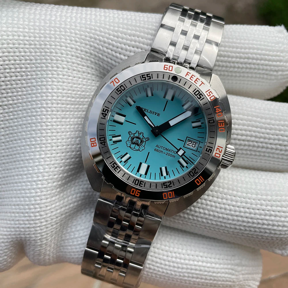 Top Brand Diver Watch Men SUB300T Automatic Mechanical Sapphire Glass Luminous Date 200m Turn Bracelet Seestern Wristwatch Retro