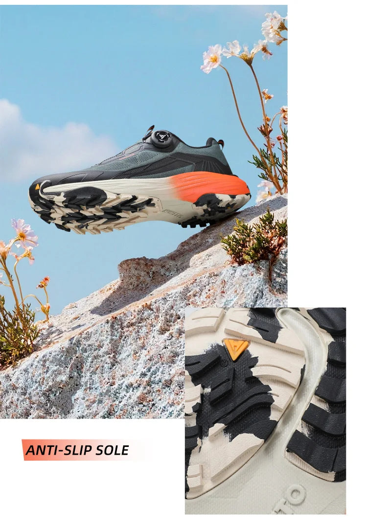 HUMTTO Men's Breathable Hiking Sneakers Non-slip Casual Running Shoes Outdoor Climbing Sneakers Designer Trekking Boots