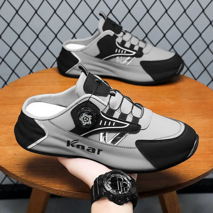 Platform-sneakers med åndbart, trendy mesh til sommeren, nye sports- og fritidssko til mænd i store størrelser 39-48