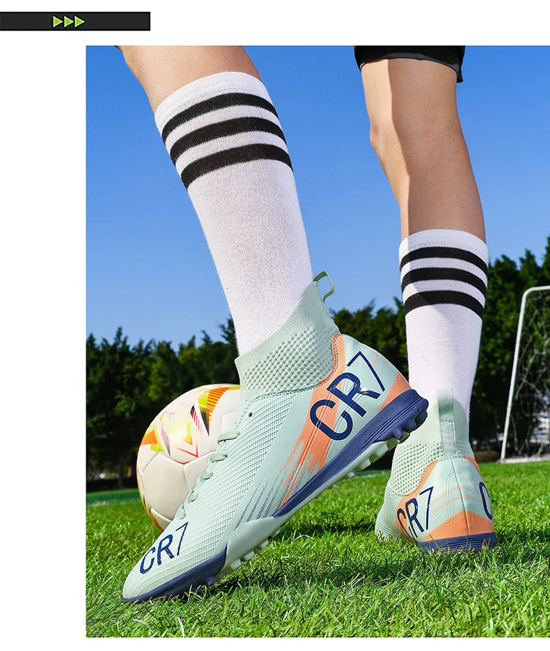 Moški nogometni čevlji Profesionalni futsal Visokokakovostni nogometni čevlji Špikasti čevlji Ženski Unisex Ultralahki TF/FG superge