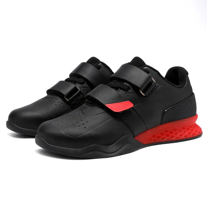 Weightlifting shoes, professional men and women powerlifting squat training shoes, hard sole gym shoes with stable heel, non-slip design