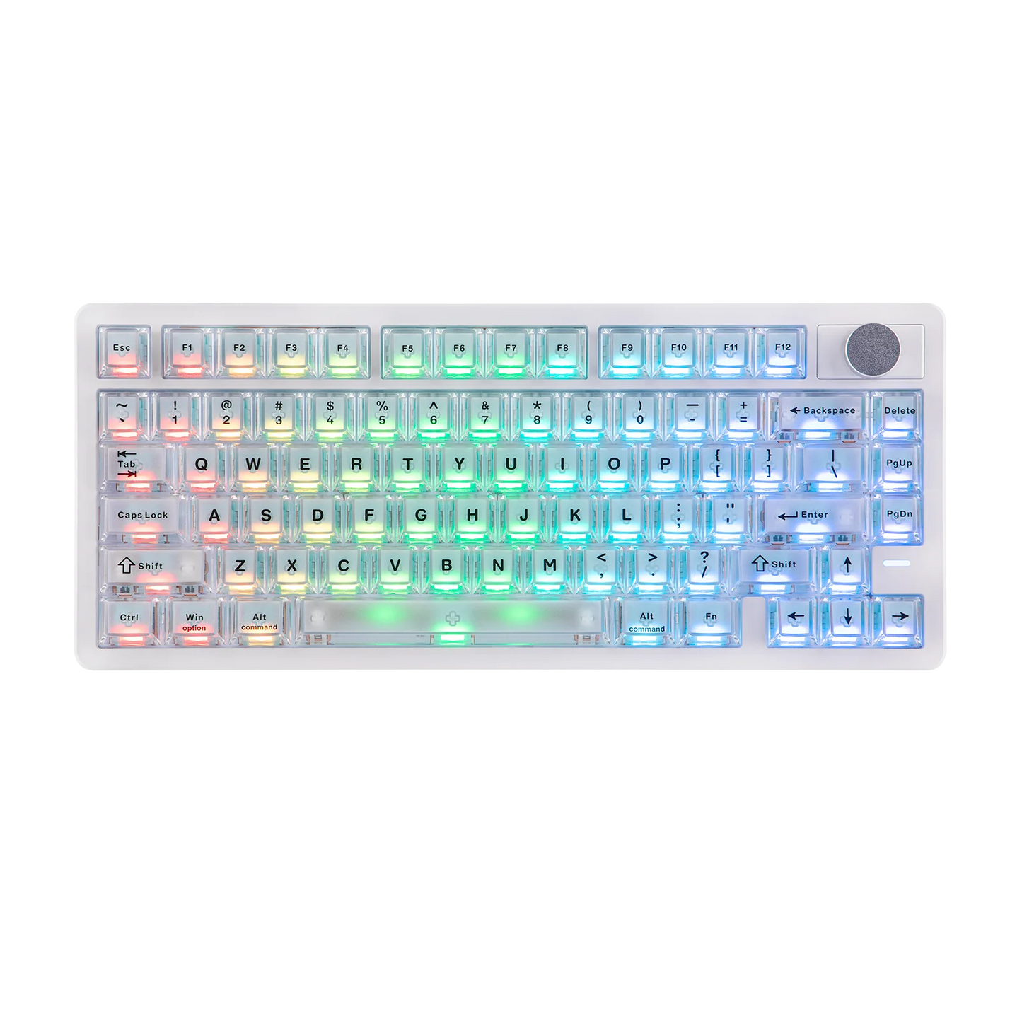 Teclado Gaming Sem Fios Tri-mode Hall Effect EPOMAKER HE75 V2 75% ANSI US Layout com Acionamento Ajustável de 0.005mm/Rapid Triggering