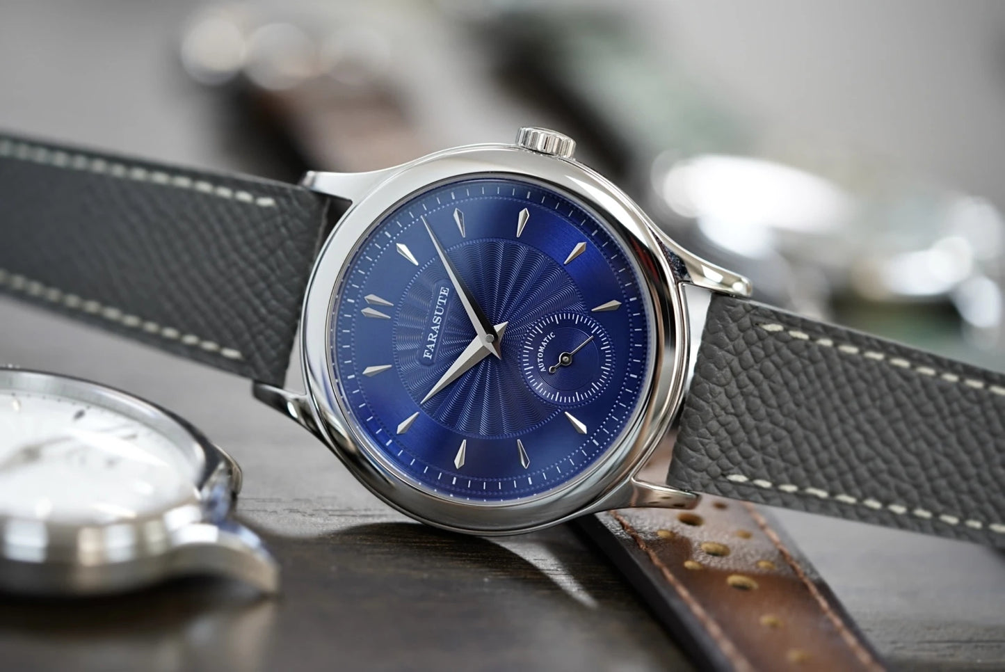 FARASUTE Luxury Mechanical Watch 316L Stainless Steel Case Hangzhou Customized Movement Small Second Hand Dial Men's Watch Gift
