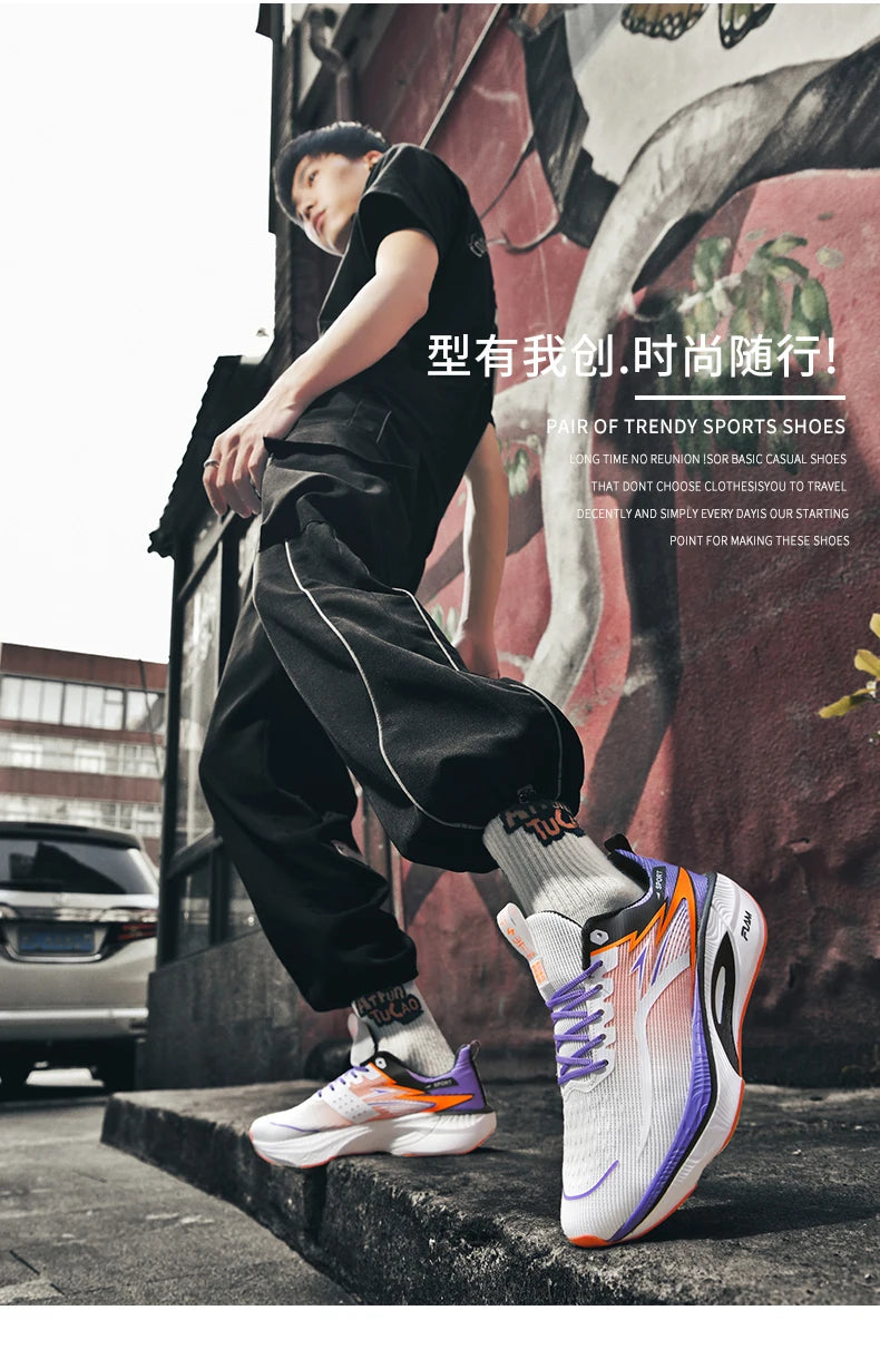 2026 New Men's Sports Running Shoes, Marathon-Ready, Breathable, Lightweight, Comfortable Women's Athletic Sneakers, Jogging Tennis Air Cushion