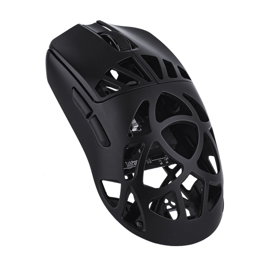Ratón gaming inalámbrico EPOMAKER Carbon X con cable/2.4G/BT, DPI ajustable de 400 a 30,000, sensor PAW3950 para PC/Mac/Linux