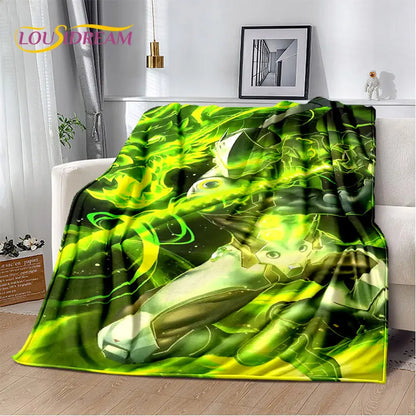 Overwatch Gamer DVA Reaper Manta Macia de Peluche, Manta de Flanela para Sala de Estar, Quarto, Cama, Sofá, Piquenique, Criança, 3D