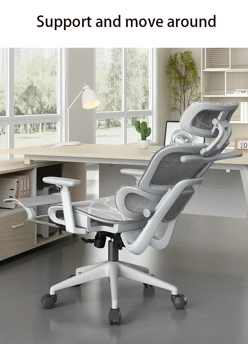 Electronic Gaming Computer Chair Adjustable Ergonomic Seat Back Support, Free Delivery Office Chair Wheelchair Furniture