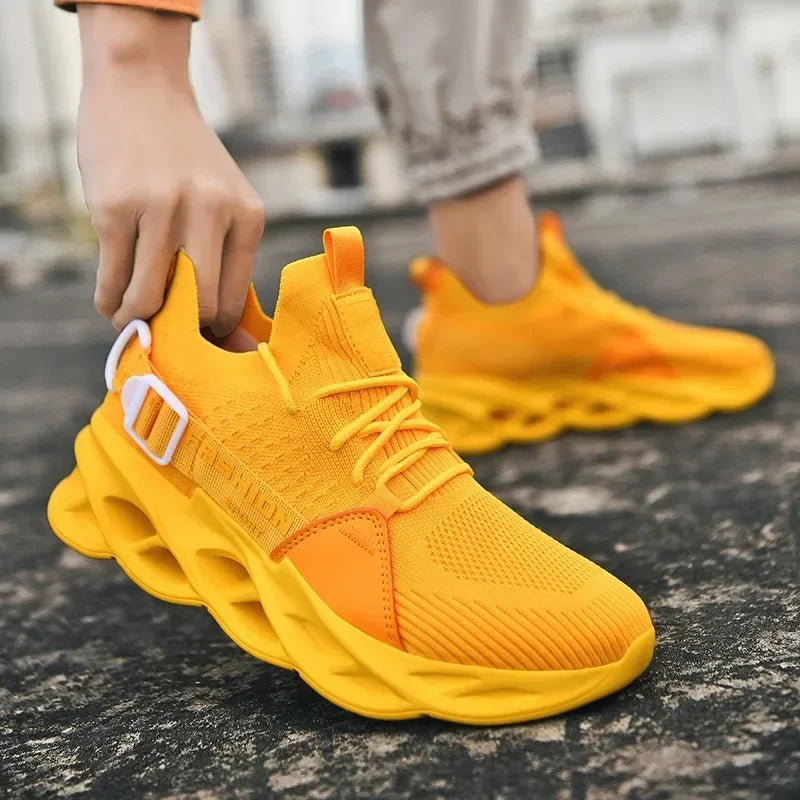 Men's Breathable Fashion Mesh Running Shoes High Quality Unisex Lightweight Tennis Athletic Sneakers 2023